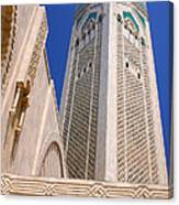 The Hassan Ii Mosque Grand Mosque With The Worlds Tallest 210m Minaret Sour Jdid Casablanca Morocco #1 Canvas Print