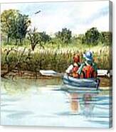 The Kayakers Canvas Print