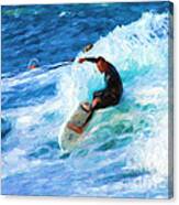 The surfer Canvas Print