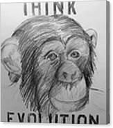 Think Evolution #1 Canvas Print