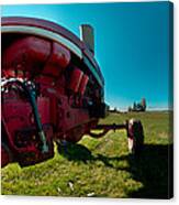 Tractor In A Field, Everett, Snohomish #1 Canvas Print
