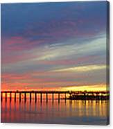Ventura Pier At Sunset #1 Canvas Print
