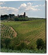 View From Walled City Of San Gimignano #1 Canvas Print