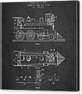 Vintage Locomotive Patent From 1904 #1 Canvas Print