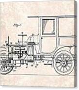Vintage Motor Vehicle Patent From 1913 #1 Canvas Print