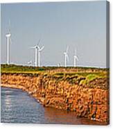 Wind Turbines On Atlantic Coast 1 Canvas Print