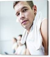 Young Man In Gym #1 Canvas Print