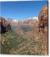 Zion Canyon Overlook #1 Canvas Print