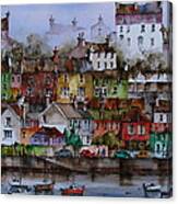 107 Windows Of Kinsale Co Cork Canvas Print