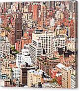 Aerial View Of A City, New York City #11 Canvas Print