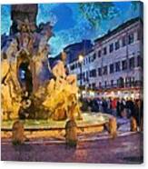 Piazza Navona In Rome #10 Canvas Print