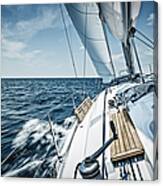 Sailing With Sailboat #11 Canvas Print