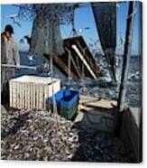 Shrimp Fishing #11 Canvas Print