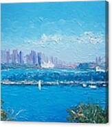 Sydney Harbour And The Opera House By Jan Matson #2 Canvas Print