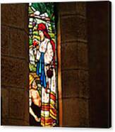 1865 - St. Jude's Church  - Stained Glass Window Canvas Print