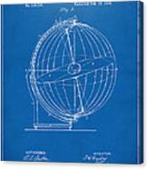 1886 Terrestro Sidereal Globe Patent 2 Artwork - Blueprint Canvas Print