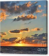 19- Sunrise At The Palm Beach Inlet Canvas Print