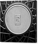 1928 Rolls-royce Spoke Wheel Canvas Print