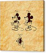 1930 Mickey Mouse Toy Patent Art Canvas Print