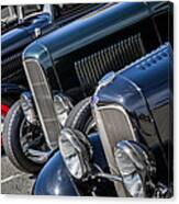 1932 Ford Roadster Coupes With Louvered Hoods Canvas Print
