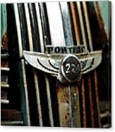 1937 Pontiac 224 Grill Emblem Canvas Print
