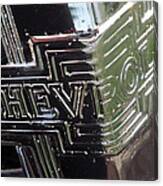1938 Chevrolet Sedan Emblem Canvas Print