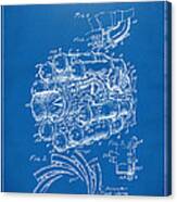 1946 Jet Aircraft Propulsion Patent Artwork - Blueprint Canvas Print
