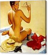 1950's Pin Up Girl Canvas Print