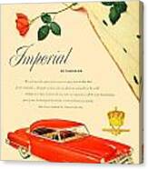 1952 - Chrysler Imperial Automobile Adverttisement - Color Canvas Print