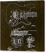 1956 Fender Tremolo Patent Drawing Ii Canvas Print