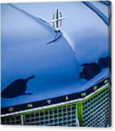 1956 Lincoln Continental Mark Ii Hess And Eisenhardt Convertible Grille Emblem - Hood Ornament Canvas Print