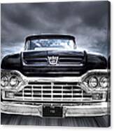 1960 Ford F100 Pick Up Head On Canvas Print