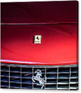1963 Ferrari 250 Gt Lusso Grille Emblem -0824c Canvas Print
