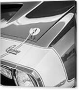 1968 Chevrolet Yenko Super Camaro Emblem -0653bw Canvas Print