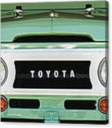 1969 Toyota Fj-40 Land Cruiser Grille Emblem -0444c Canvas Print