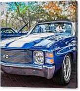 1971 Chevy Chevelle Ss Convertible Ls1 Painted Canvas Print