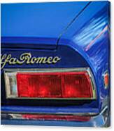 1974 Alfa Romeo Spider Iniezione 2000 Taillight Emblem -2301c Canvas Print