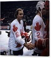 1981 Canada Cup - Final:  Soviet Union V Canada Canvas Print