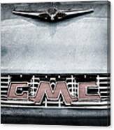 1956 Gmc 100 Deluxe Edition Pickup Truck Hood Ornament - Grille Emblem #2 Canvas Print