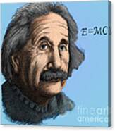 Albert Einstein, German-american #2 Canvas Print