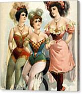 American Burlesque Costumes, 1899 #2 Canvas Print
