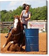 #barrelhorse #barrelracer #rodeo #2 Canvas Print