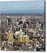 Cityscape Of Sapporo, Hokkaido, Japan #2 Canvas Print