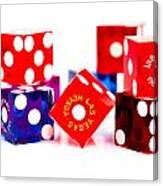 Colorful Dice #2 Canvas Print