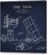 Dump Truck Patent Drawing From 1934 #2 Canvas Print