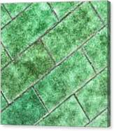 Green Tiles #2 Canvas Print