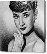 Hollywood Greats Hepburn #2 Canvas Print