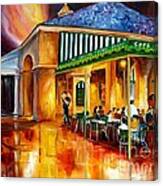 Midnight At The Cafe Du Monde Canvas Print