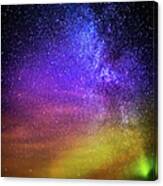 Milky Way And Aurora Borealis, Iceland #2 Canvas Print