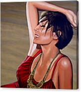 Natalie Imbruglia Painting Canvas Print